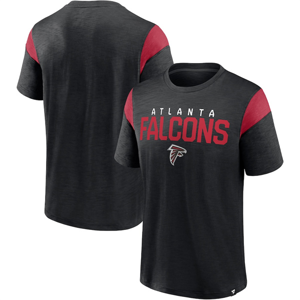 Men's Atlanta Falcons Black/Red Home Stretch Team T-Shirt